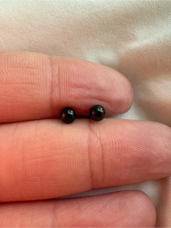 Jewelry - Classic Black Ball Stud Earrings - Women Jewelry